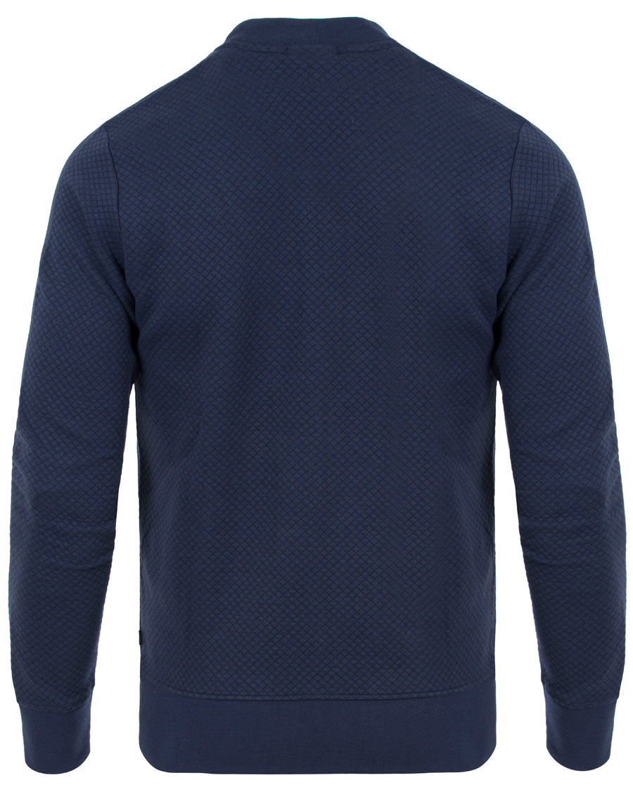 Herre | Trøjer | J.Lindeberg | Randall Micro Quilted Zip Sweater Navy