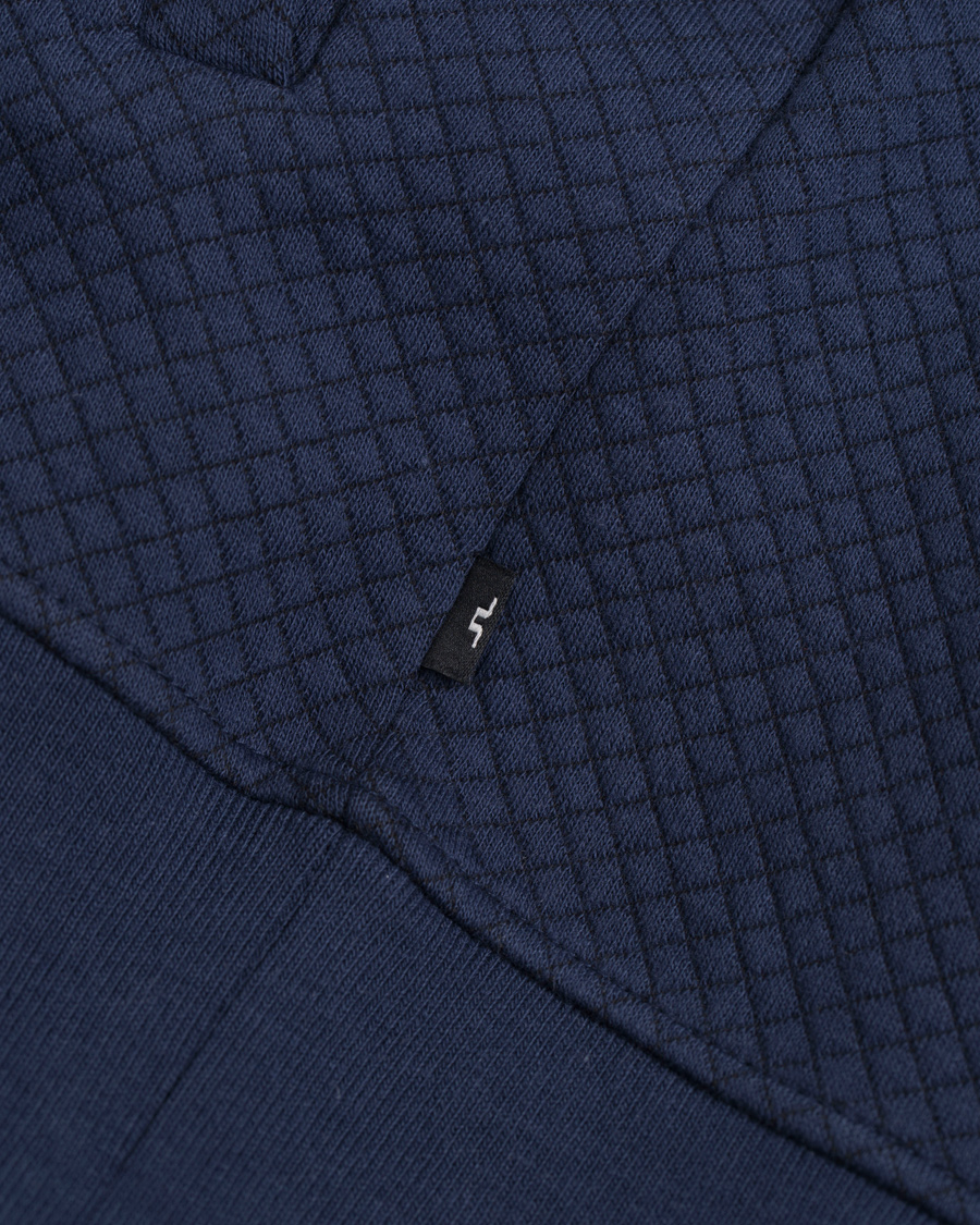 Herre | Trøjer | J.Lindeberg | Randall Micro Quilted Zip Sweater Navy