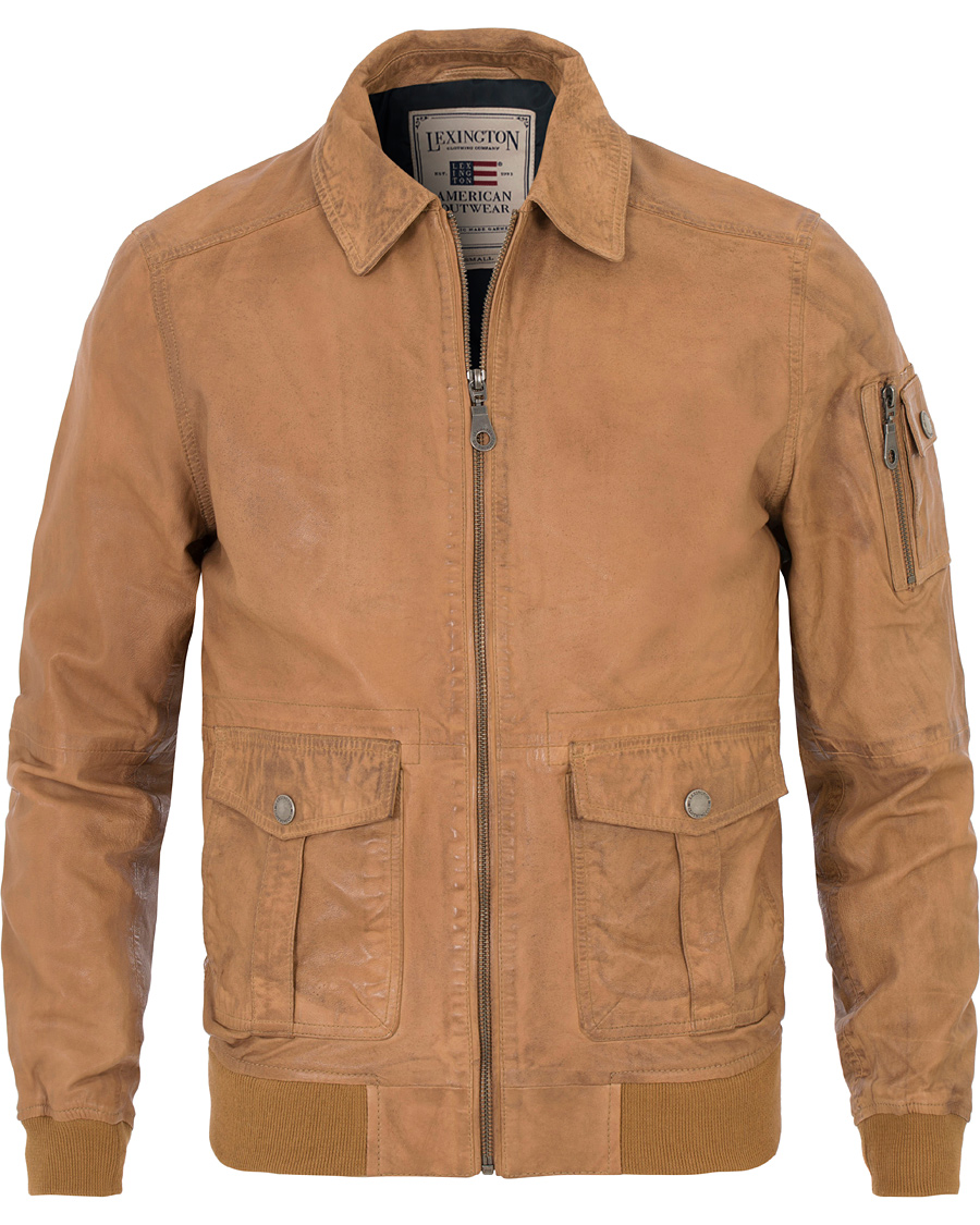 Herre | Jakker | Lexington | Layton Pilot Leather Jacket Cognac