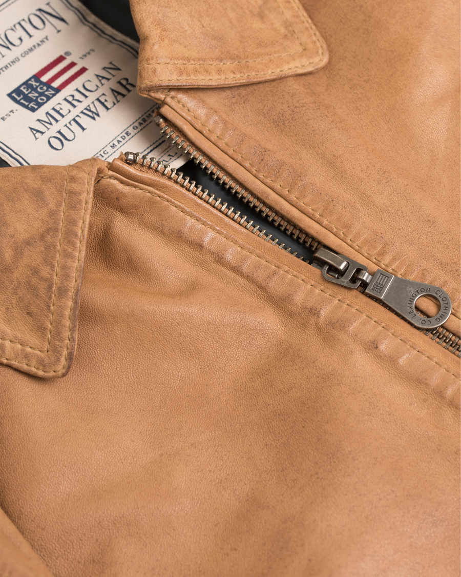 Herre | Jakker | Lexington | Layton Pilot Leather Jacket Cognac