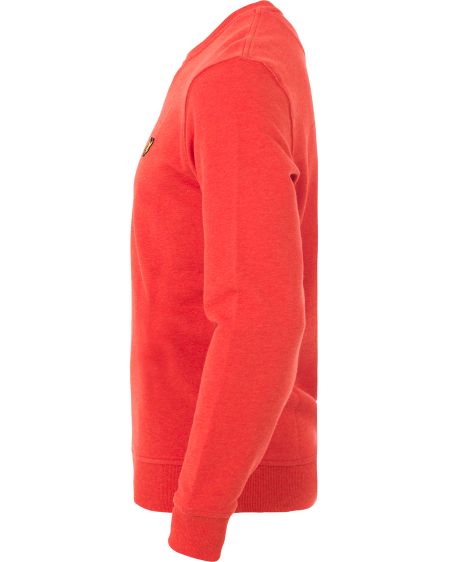Herre | Trøjer | Lyle & Scott | Crew Neck Sweatshirt Flame Red Marl
