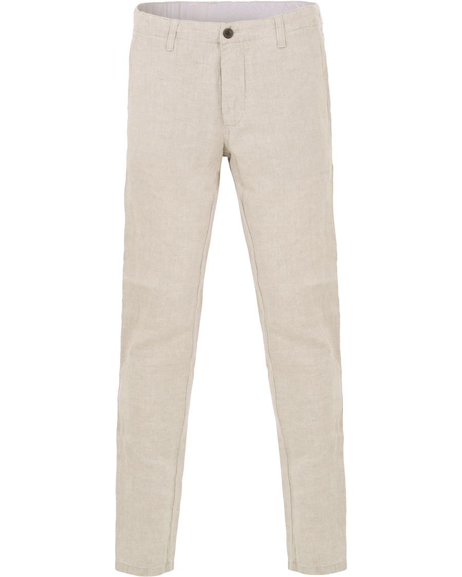 Herre | Bukser | NN07 | New Simon Linen Trousers Oat Nature