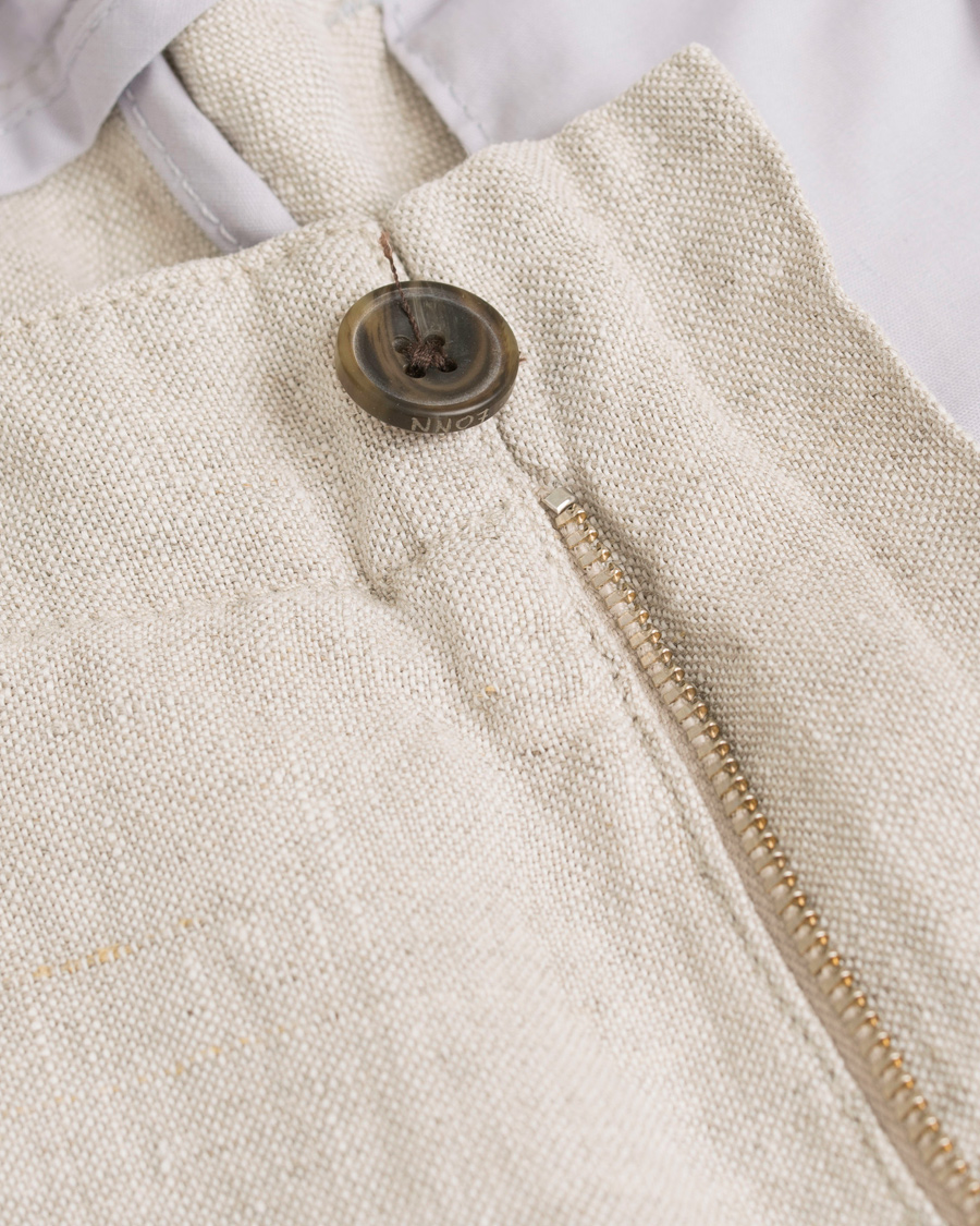 Herre | Bukser | NN07 | New Simon Linen Trousers Oat Nature