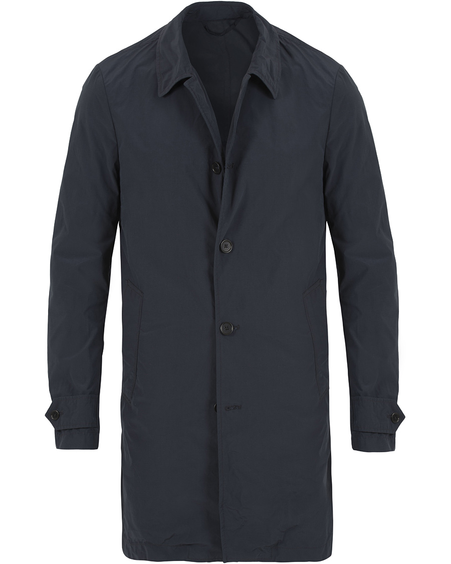 Herre | Jakker | Aspesi | Lemon Garment Dyed Coat Navy
