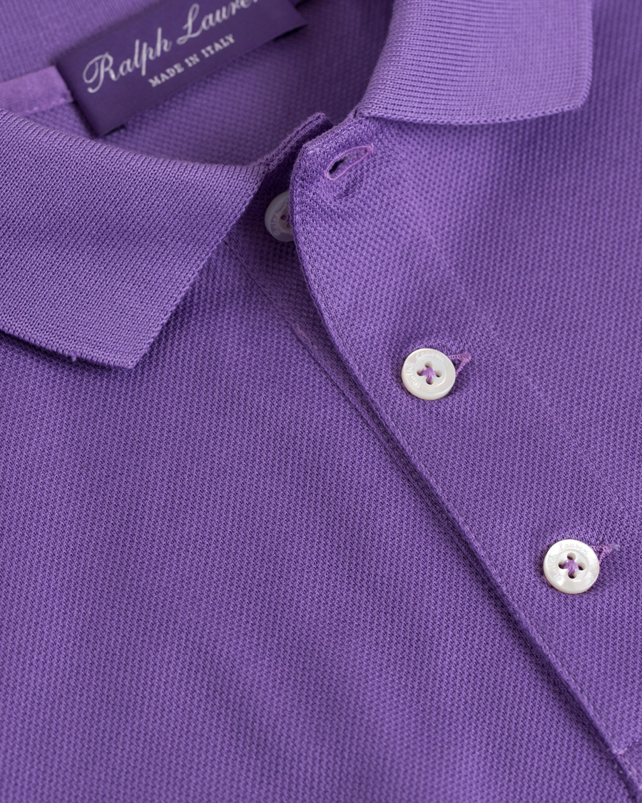 Herre | Polotrøjer | Ralph Lauren Purple Label | Mercerized Cotton Pique Classic Lavender