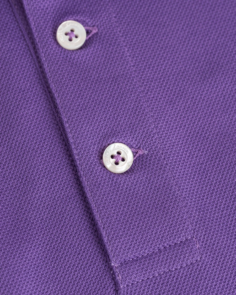 Herre | Polotrøjer | Ralph Lauren Purple Label | Mercerized Cotton Pique Classic Lavender
