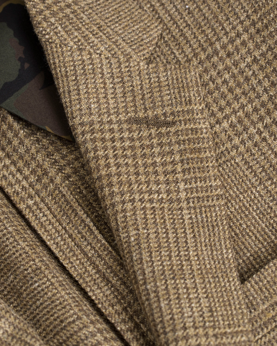 Herre | Blazere & jakker | Polo Ralph Lauren | Polo 1 Glennplaid Silk/Linen Blazer Olive/Brown