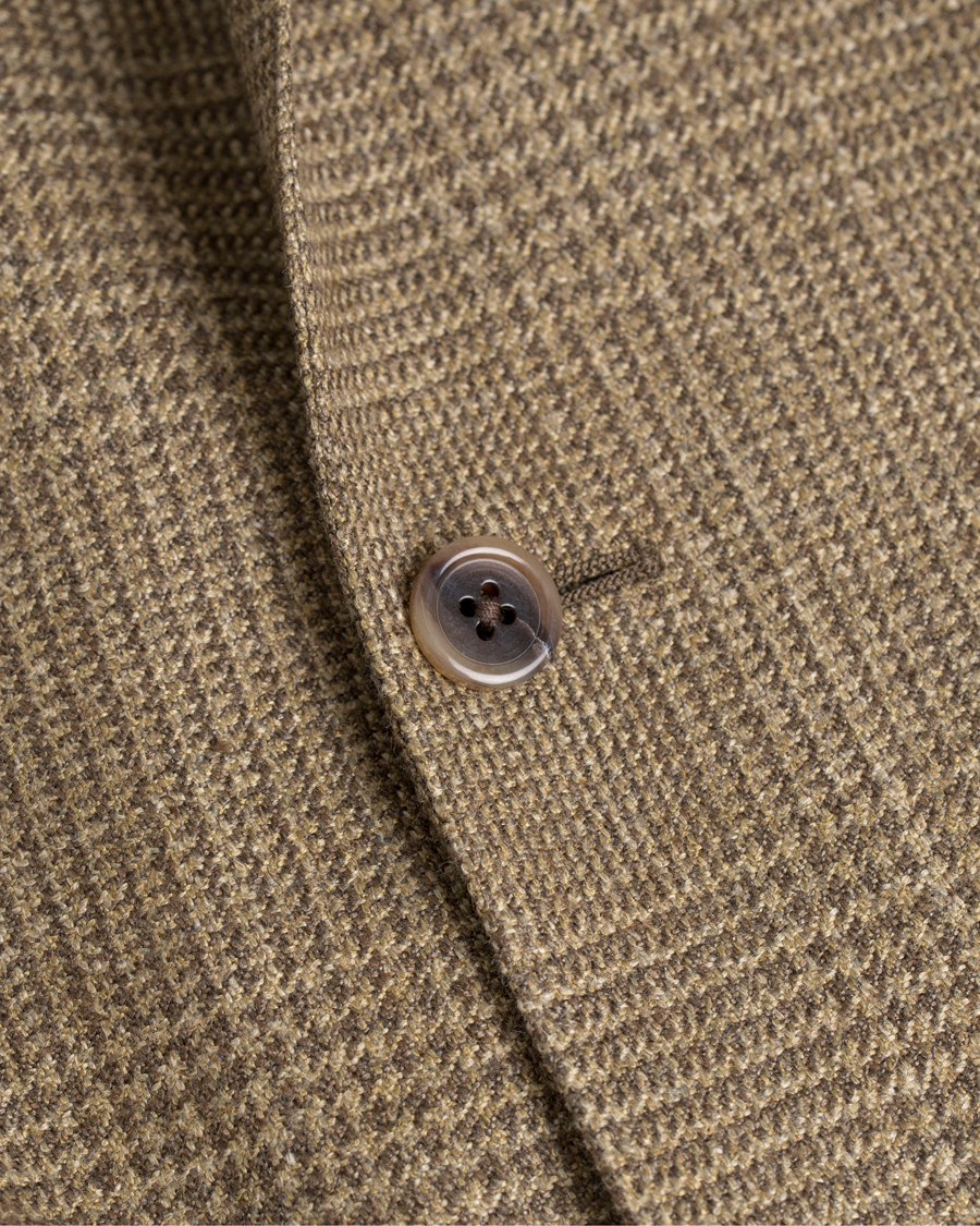 Herre | Blazere & jakker | Polo Ralph Lauren | Polo 1 Glennplaid Silk/Linen Blazer Olive/Brown