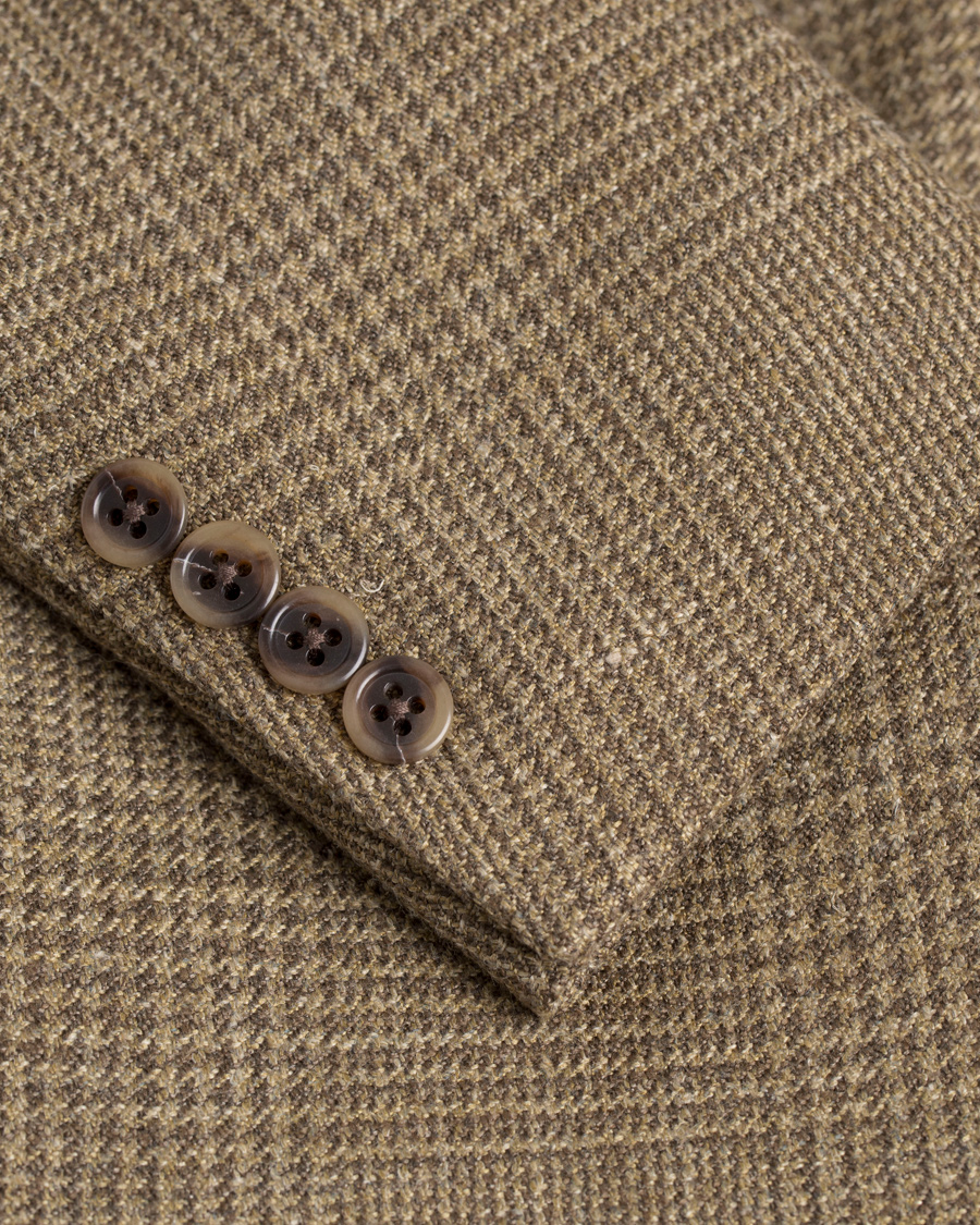 Herre | Blazere & jakker | Polo Ralph Lauren | Polo 1 Glennplaid Silk/Linen Blazer Olive/Brown