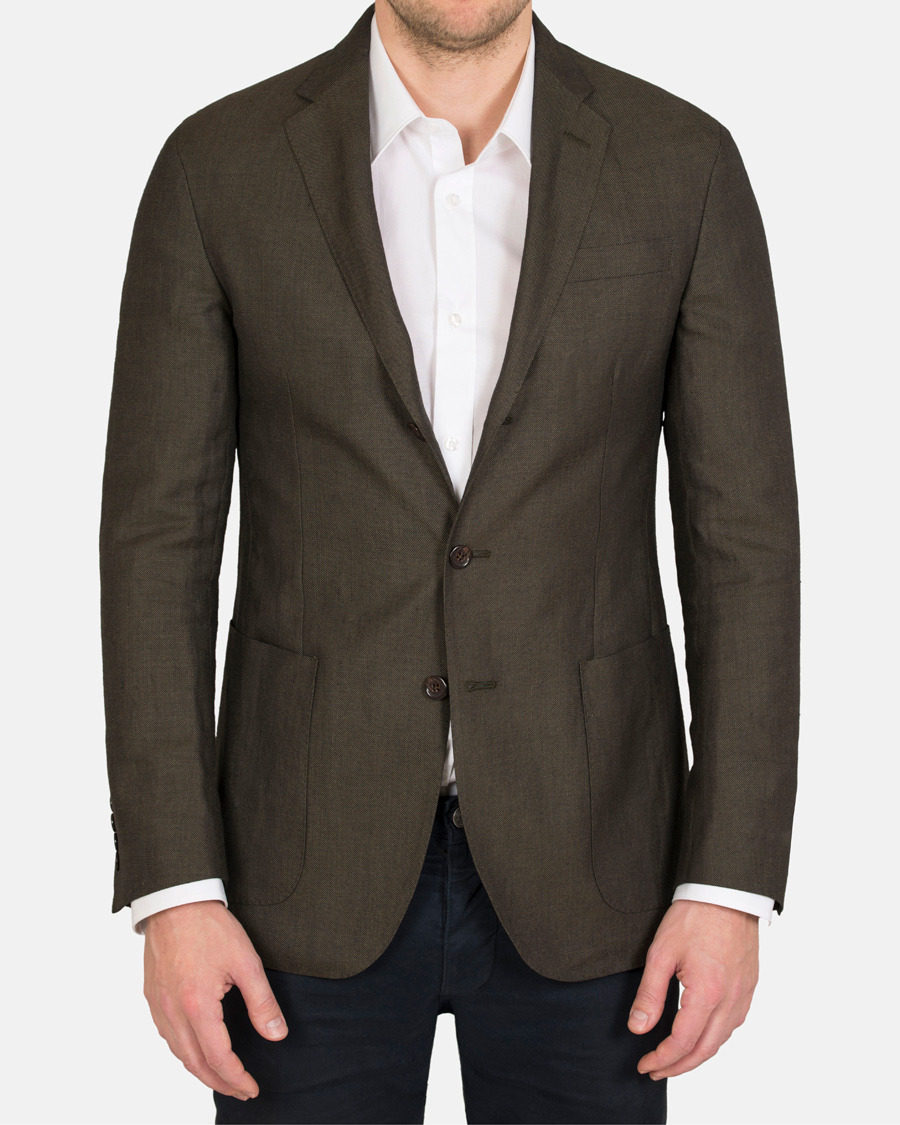 Herre | Blazere & jakker | Polo Ralph Lauren | Morgan Yale Linen/Wool Blazer Earth Green