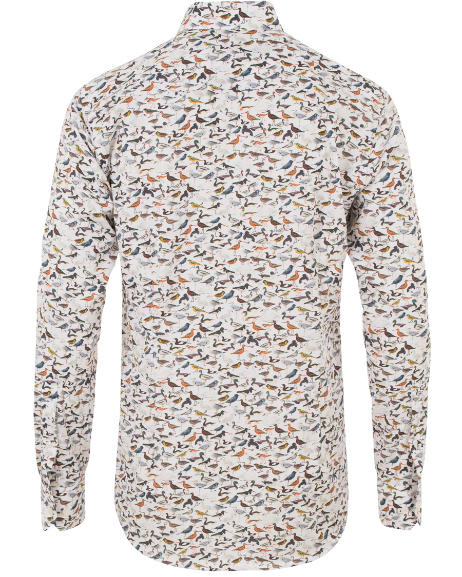 Herre | Skjorter | Eton | Slim Fit Printed Birds Shirt White