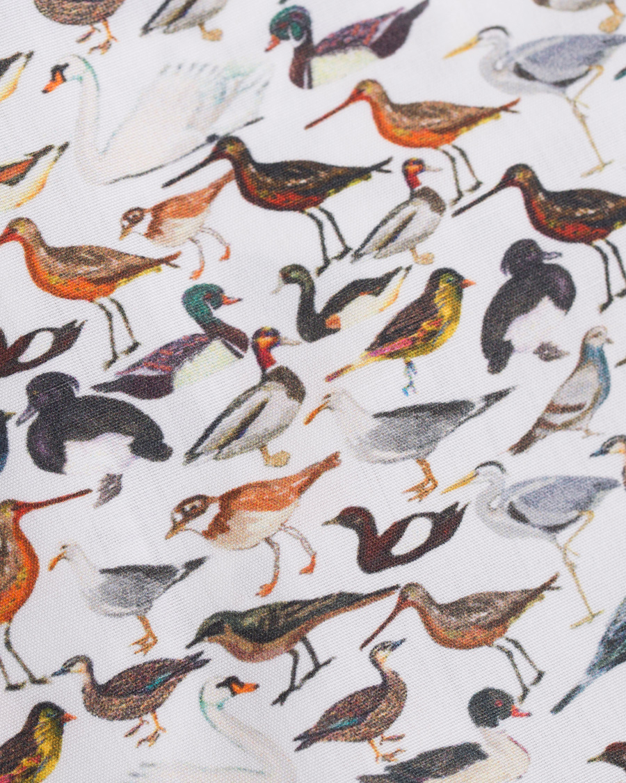 Herre | Skjorter | Eton | Slim Fit Printed Birds Shirt White