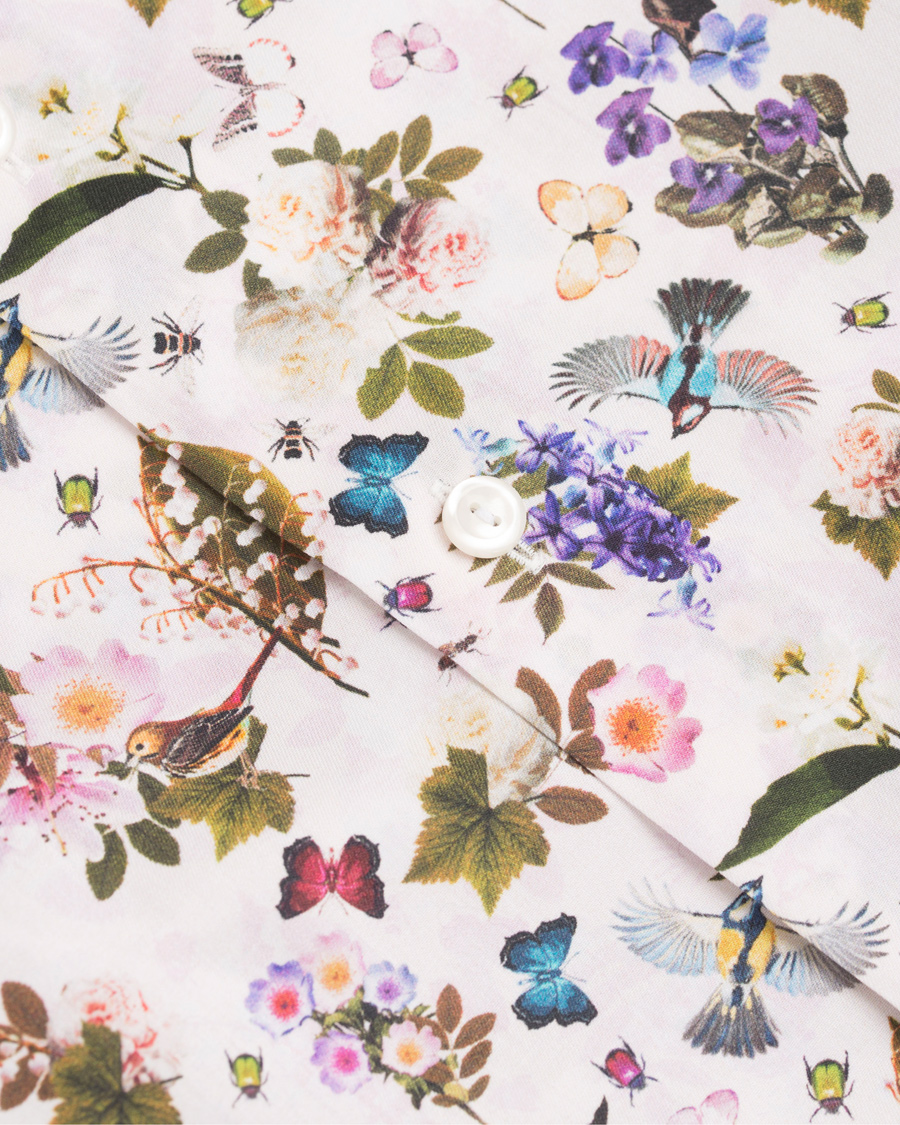 Herre | Skjorter | Eton | Contemporary Signature Printed Flower Shirt White