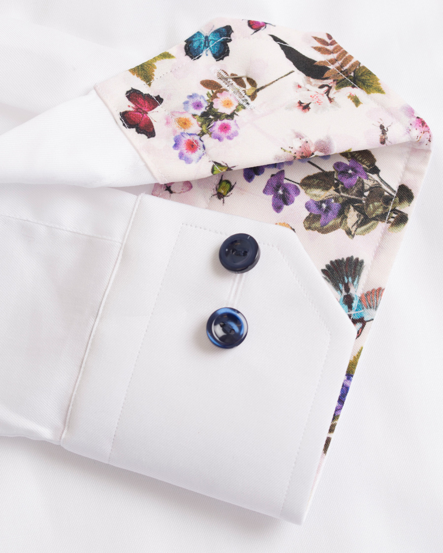 Herre | Skjorter | Eton | Slim Fit Signature Twill Contrast Shirt White