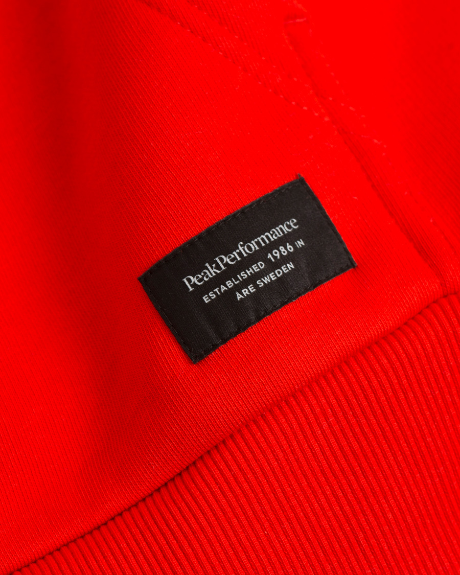 Herre | Trøjer | Peak Performance | Logo Hoodie Racing Red
