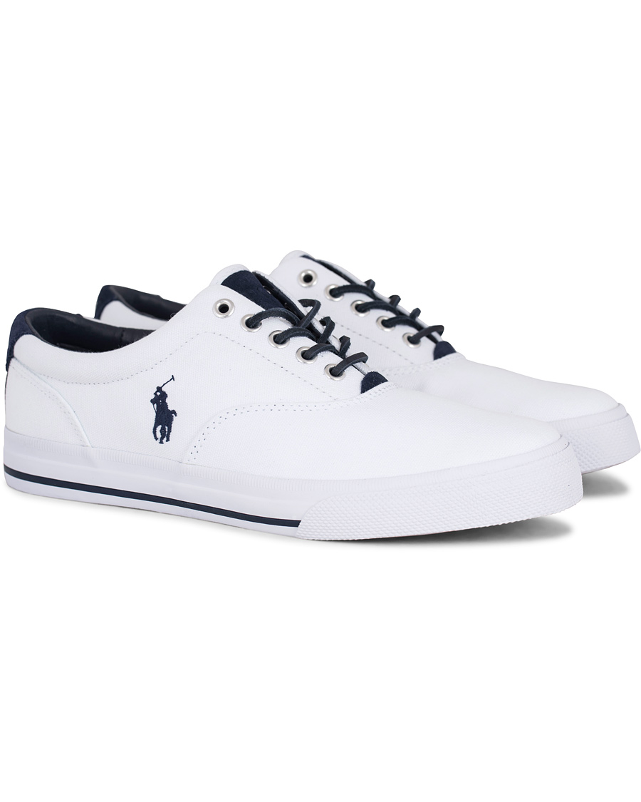Herre | Polo Ralph Lauren Vaughn Canvas Sneaker Pure White | Polo Ralph Lauren | Vaughn Canvas Sneaker Pure White