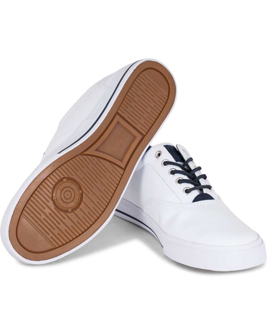 Herre | Polo Ralph Lauren Vaughn Canvas Sneaker Pure White | Polo Ralph Lauren | Vaughn Canvas Sneaker Pure White