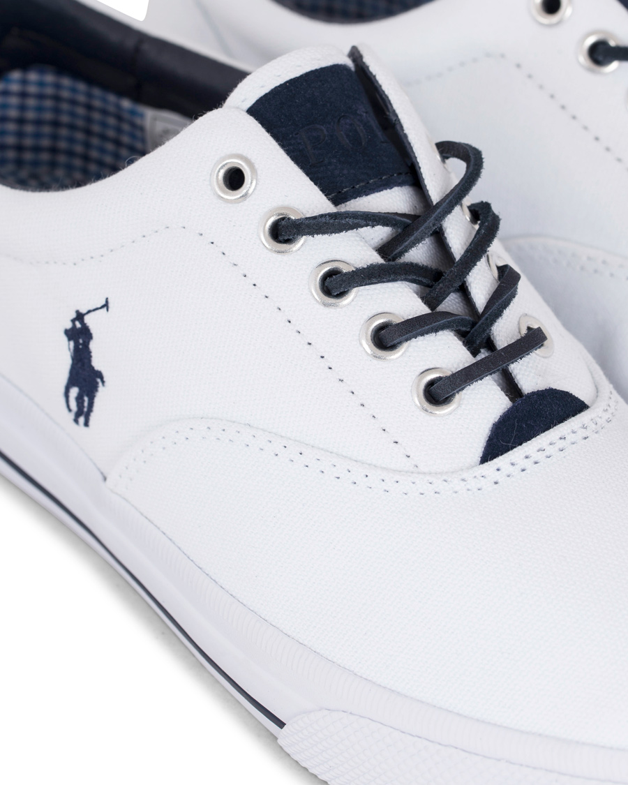 Herre | Polo Ralph Lauren Vaughn Canvas Sneaker Pure White | Polo Ralph Lauren | Vaughn Canvas Sneaker Pure White