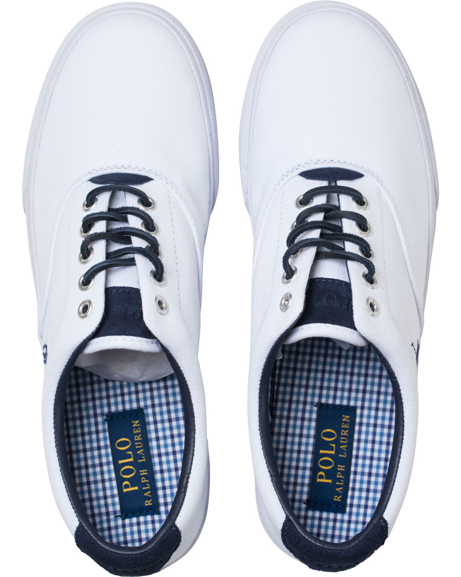 Herre | Polo Ralph Lauren Vaughn Canvas Sneaker Pure White | Polo Ralph Lauren | Vaughn Canvas Sneaker Pure White