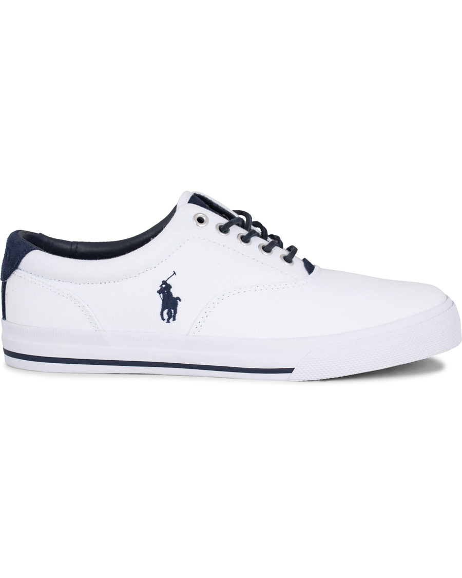 Herre | Polo Ralph Lauren Vaughn Canvas Sneaker Pure White | Polo Ralph Lauren | Vaughn Canvas Sneaker Pure White