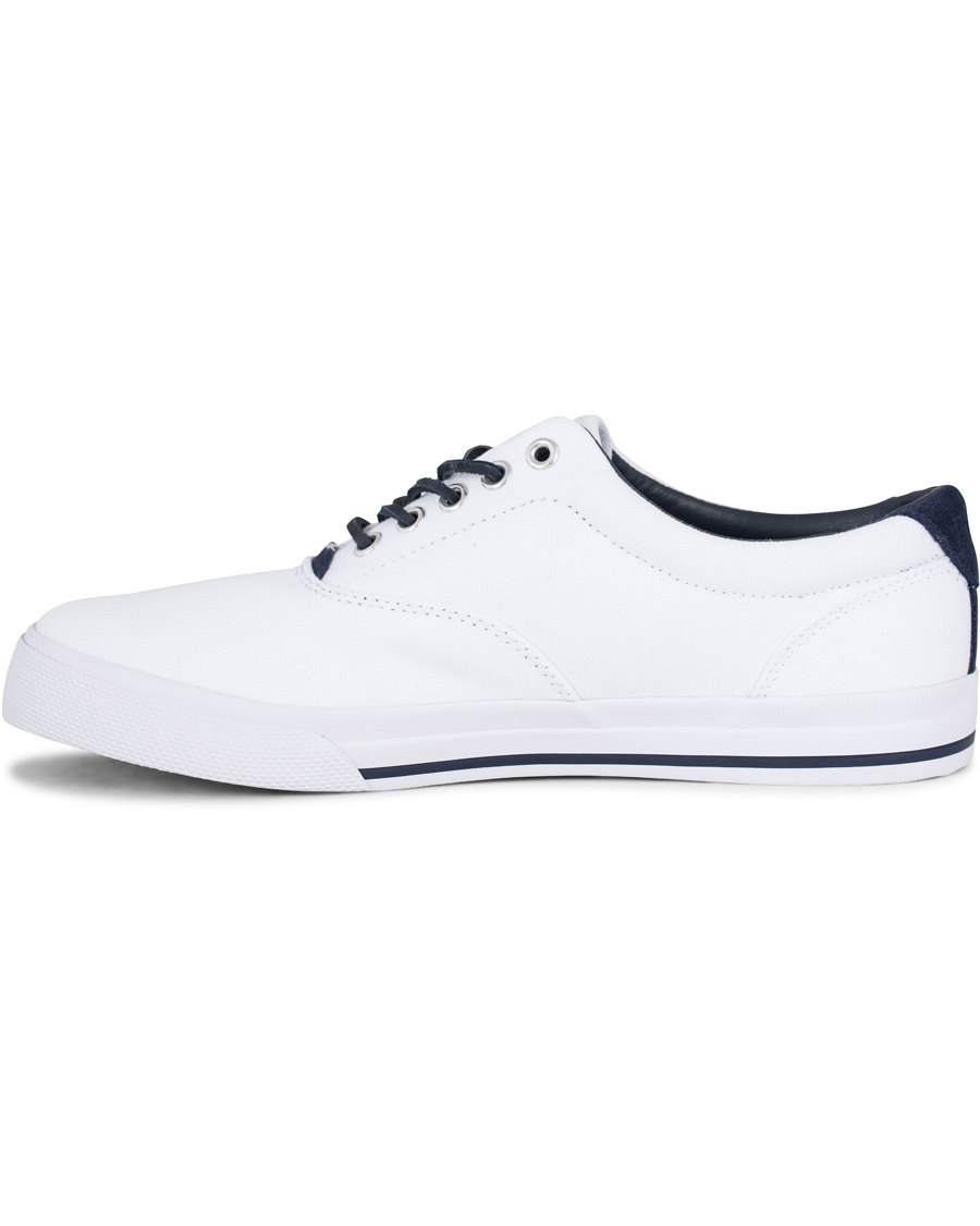 Herre | Polo Ralph Lauren Vaughn Canvas Sneaker Pure White | Polo Ralph Lauren | Vaughn Canvas Sneaker Pure White