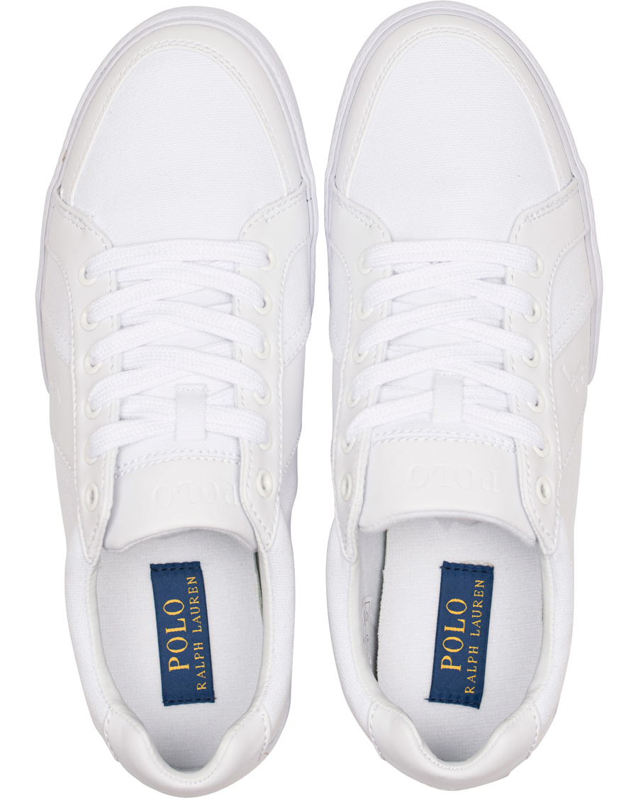 Herre | Polo Ralph Lauren Hugh Canvas Sneaker Pure White | Polo Ralph Lauren | Hugh Canvas Sneaker Pure White