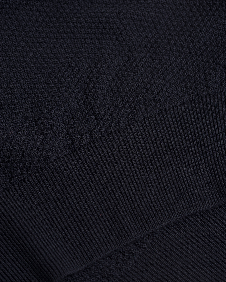 Herre | Trøjer | John Smedley | 4 Singular Extra Fine Merino Hoodie Midnight