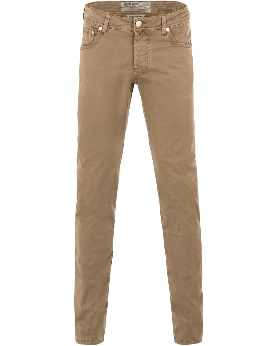 Jacob Cohen 622 5-Pocket Trousers Beige - CareOfCarl.dk