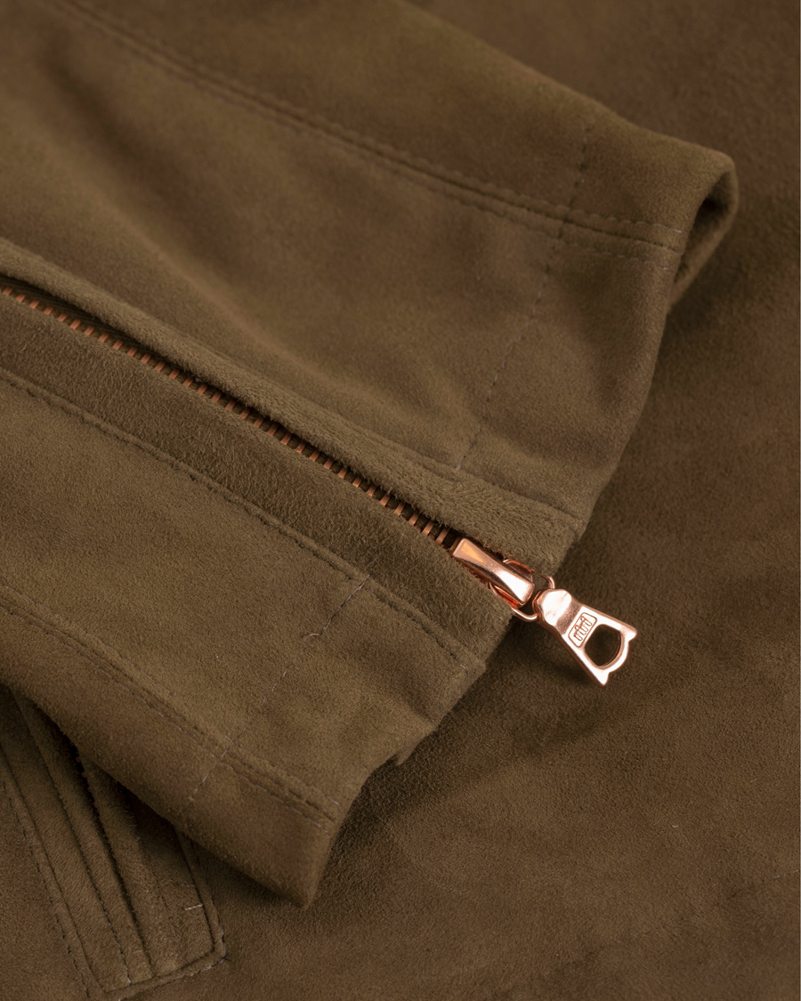 Herre | Jakker | Private White V.C. | Suede Rainrider Jacket Light Brown