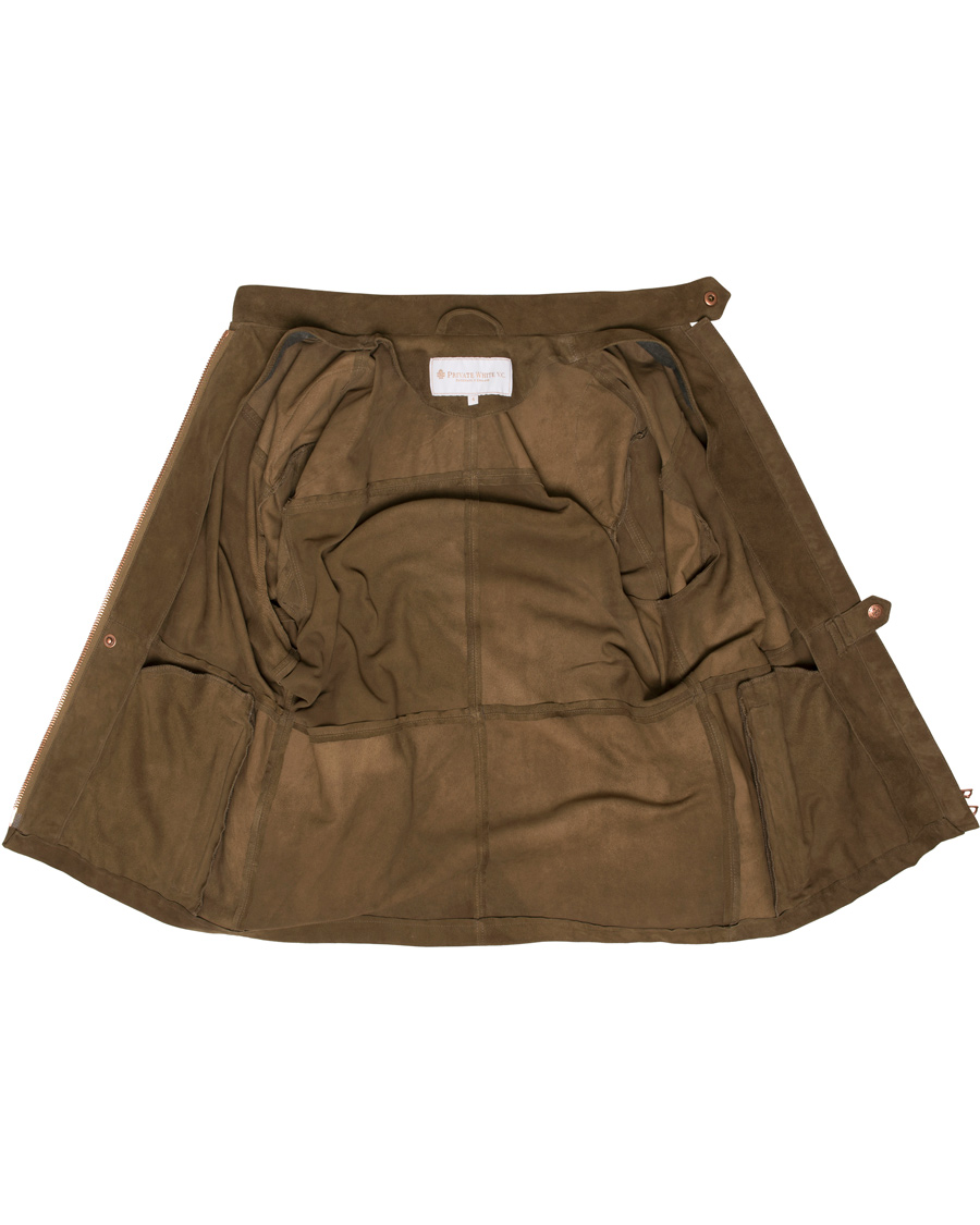 Herre | Jakker | Private White V.C. | Suede Rainrider Jacket Light Brown