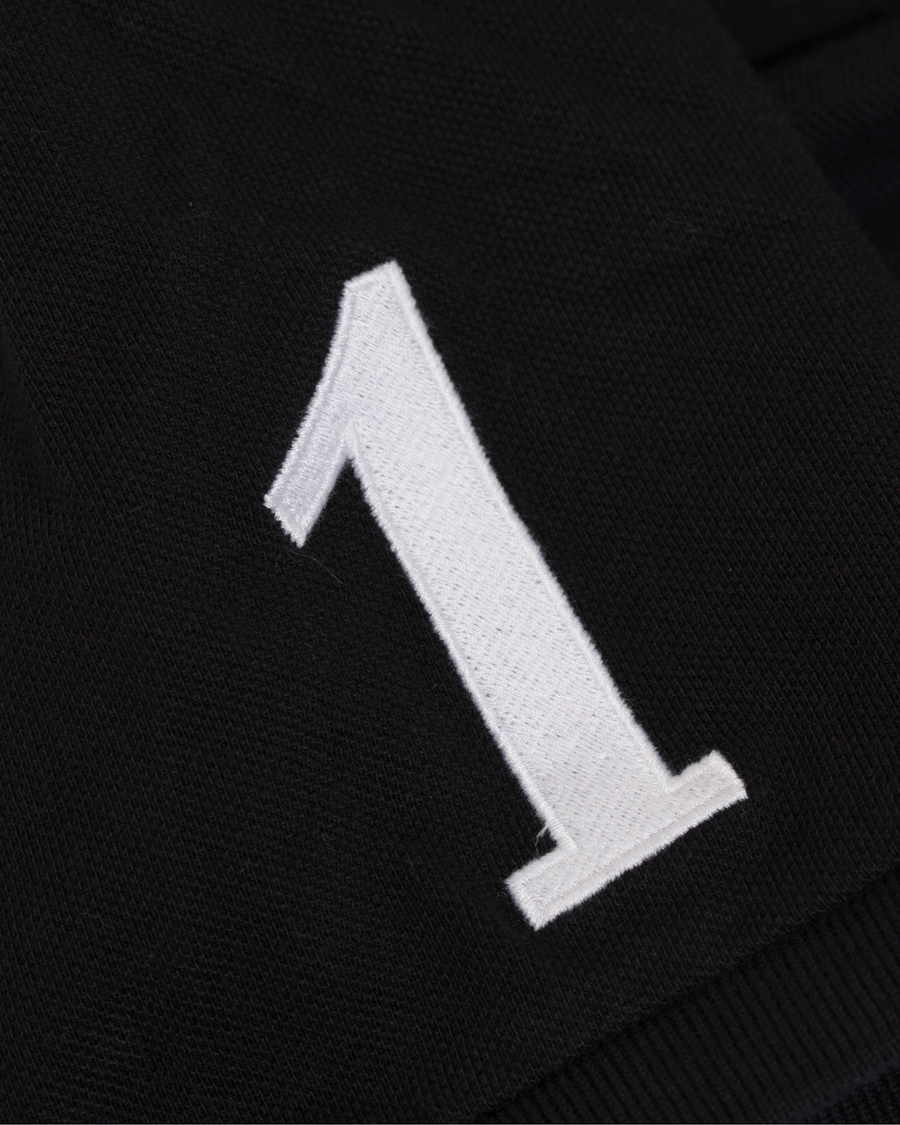 Herre | Polotrøjer | Polo Ralph Lauren | Custom Fit Big Pony Diagonal Stripe Polo Black/White
