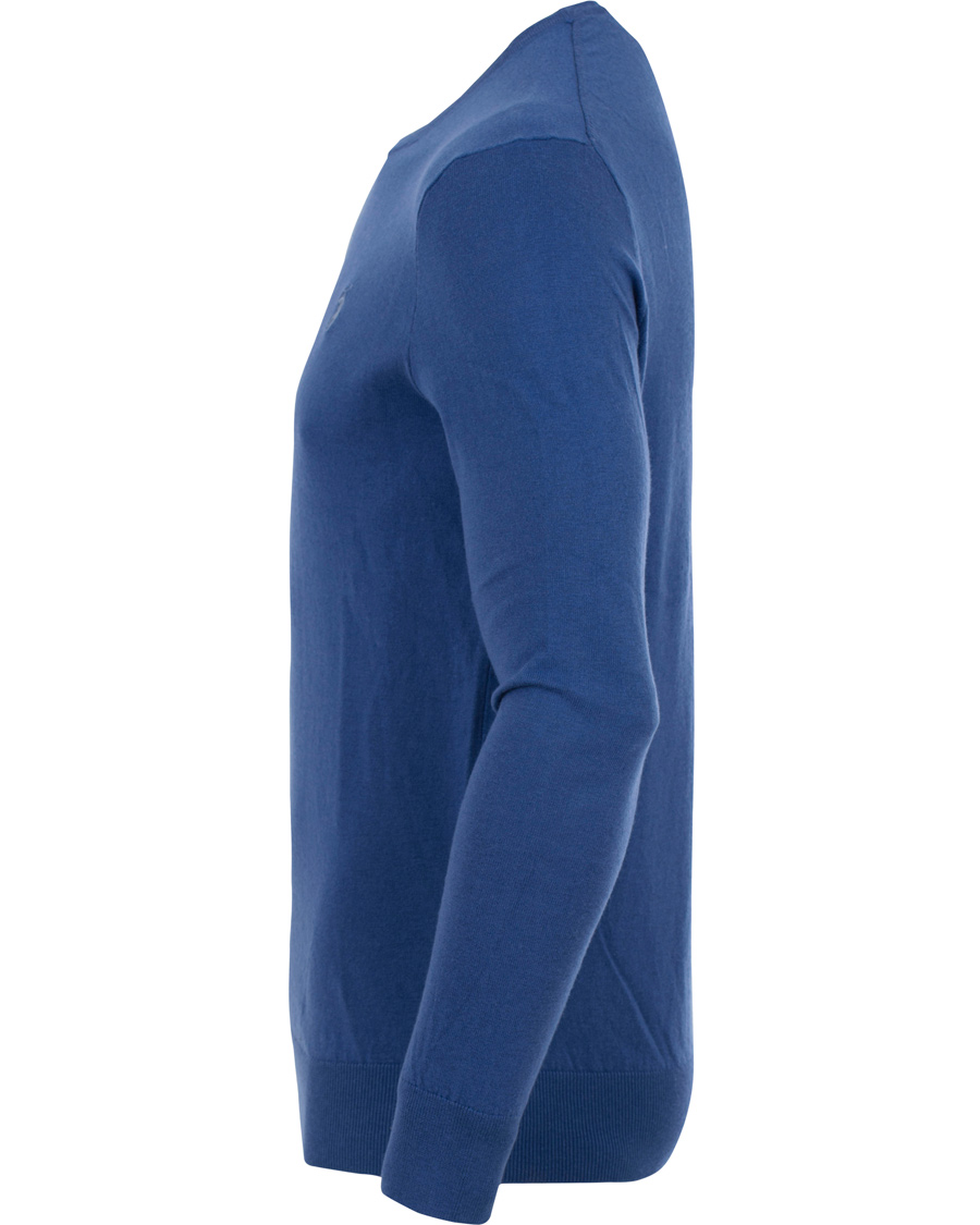 Herre | Trøjer | Polo Ralph Lauren | Slim Fit Cotton Crew Neck Pullover Blue Legacy
