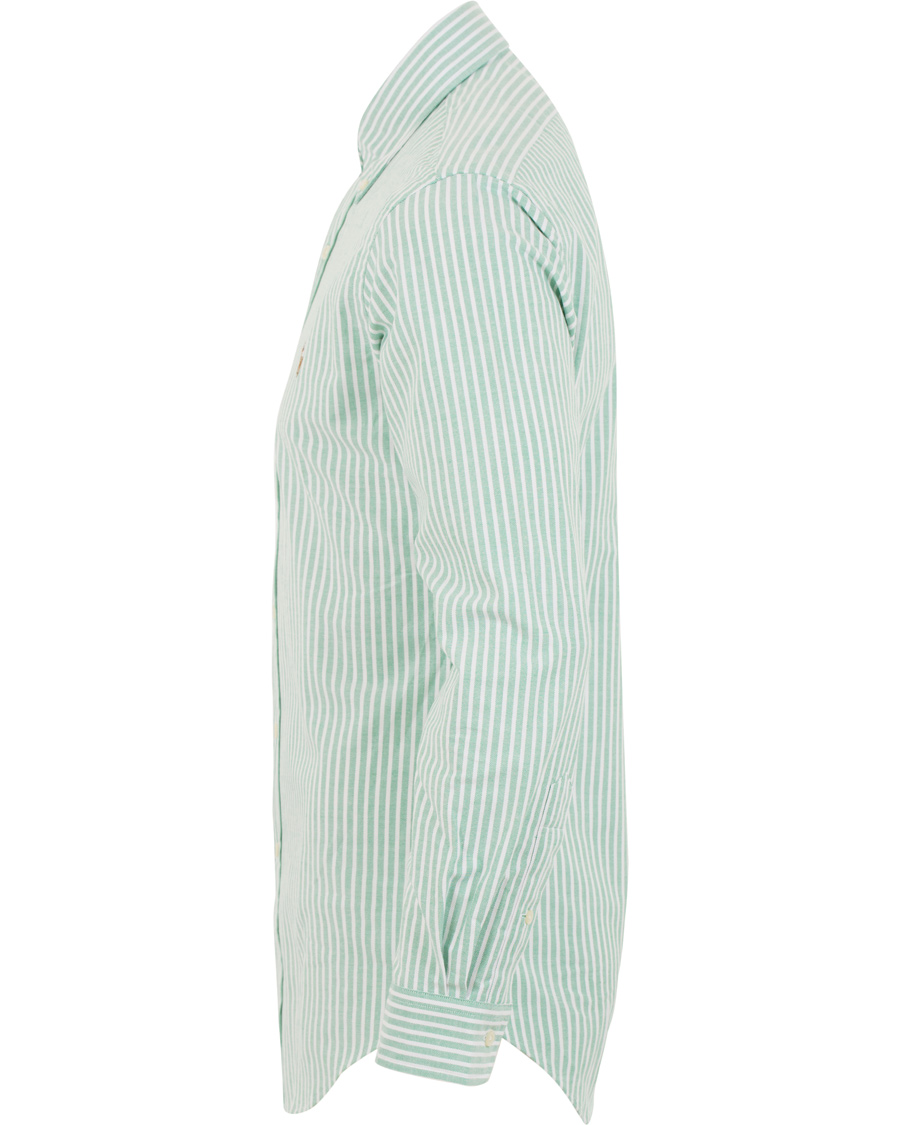Herre | Skjorter | Polo Ralph Lauren | Slim Fit Oxford Stretch Stripe Shirt Green/White