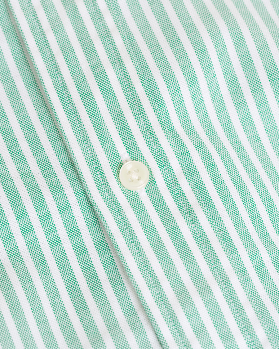 Herre | Skjorter | Polo Ralph Lauren | Slim Fit Oxford Stretch Stripe Shirt Green/White