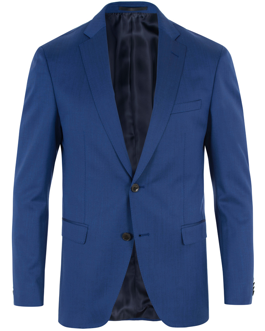 Herre | Jakkesæt | BOSS BLACK | BOSS Reyno/Wave Wool Suit Napoli Blue