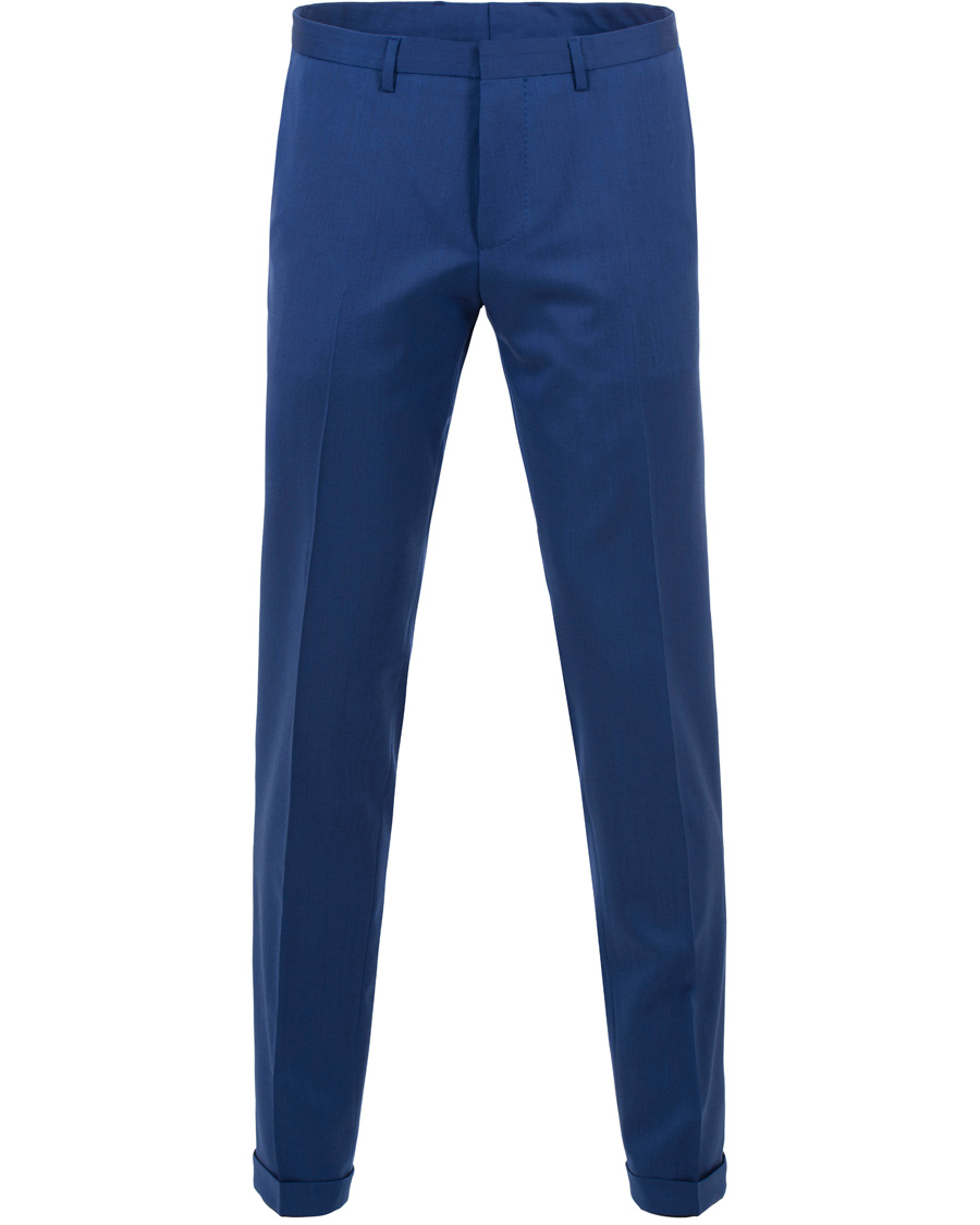 Herre | Jakkesæt | BOSS BLACK | BOSS Reyno/Wave Wool Suit Napoli Blue