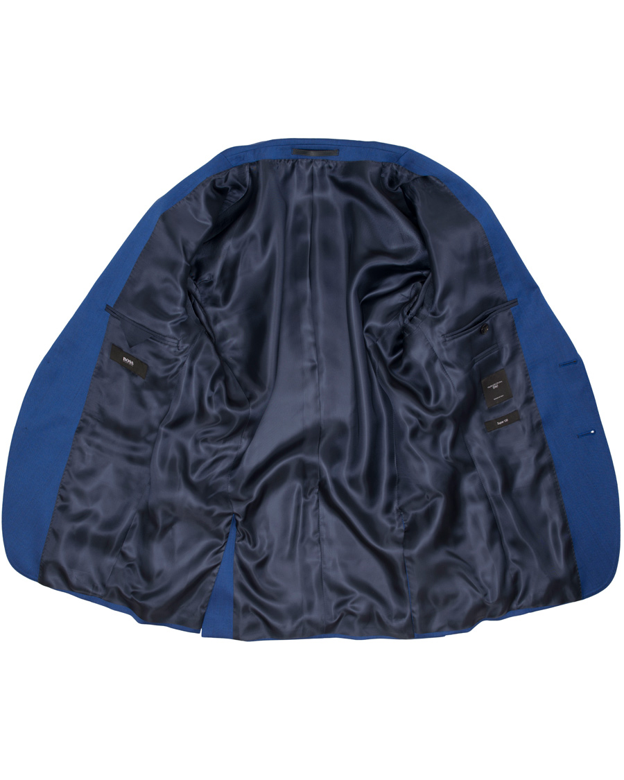 Herre | Jakkesæt | BOSS BLACK | BOSS Reyno/Wave Wool Suit Napoli Blue