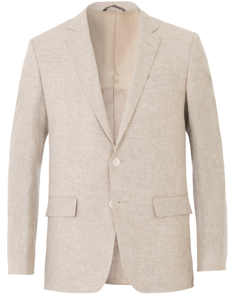 Herre | Jakkesæt | BOSS BLACK | BOSS Hutson/Gander Linen Suit Natural