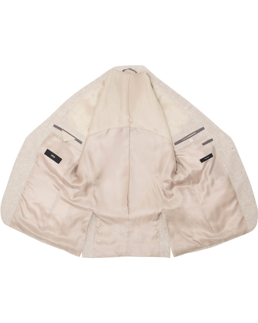 Herre | Jakkesæt | BOSS BLACK | BOSS Hutson/Gander Linen Suit Natural