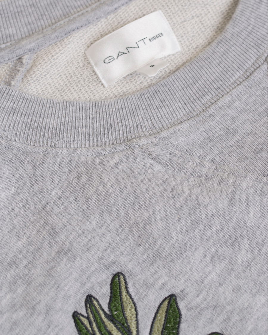 Herre | Trøjer | GANT Rugger | The Embroidery Crew Sweatshirt Grey