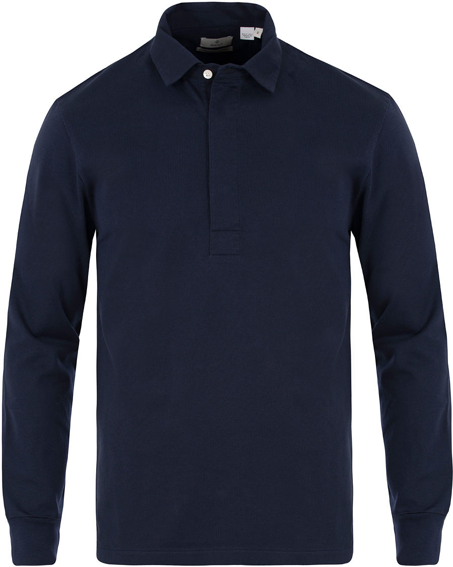 Herre | Trøjer | GANT Diamond G | Mercerized Rugby Top Marine