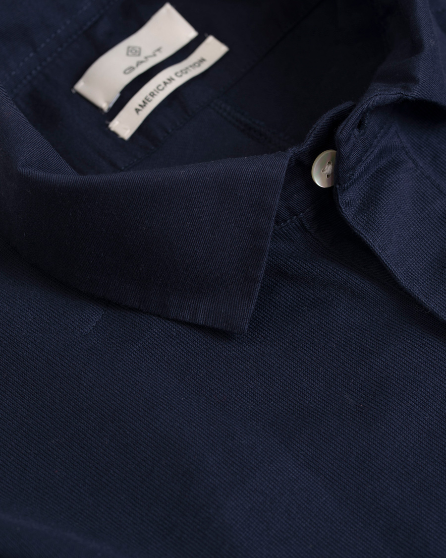 Herre | Trøjer | GANT Diamond G | Mercerized Rugby Top Marine