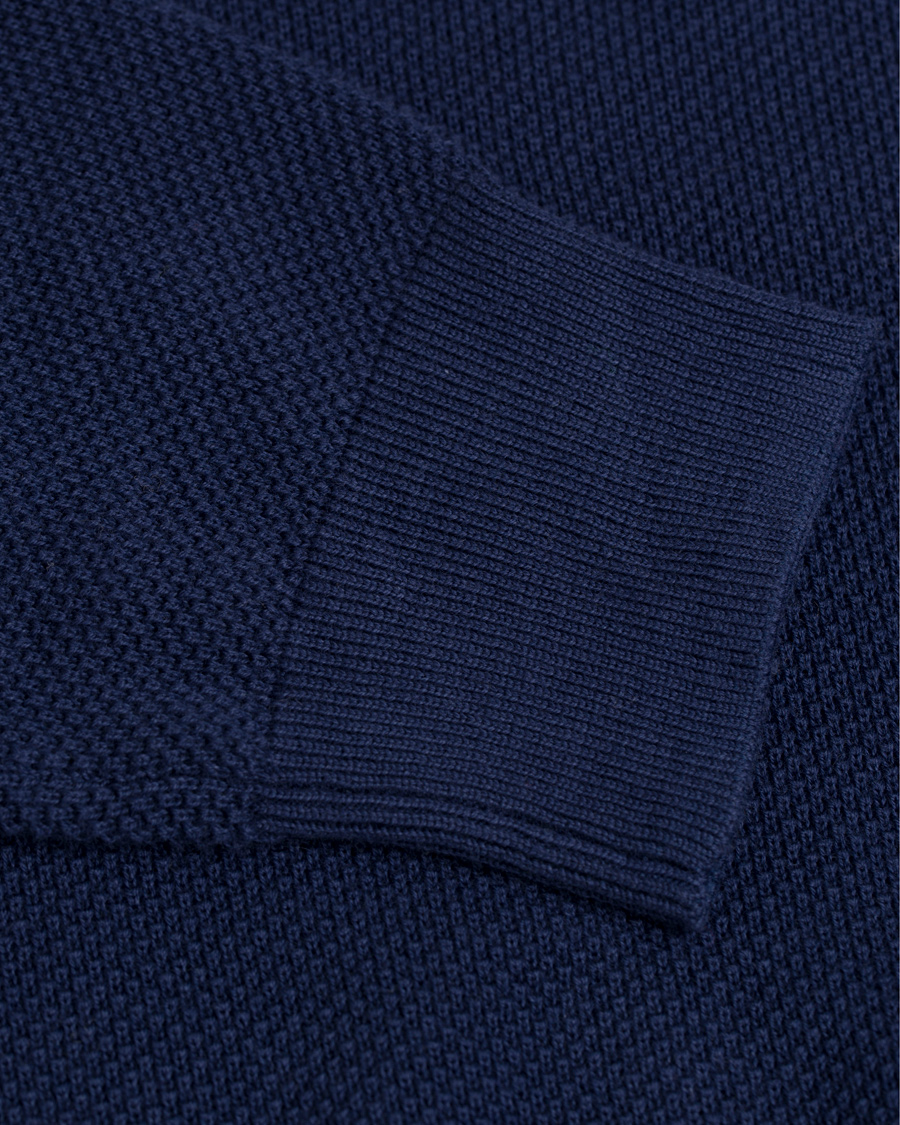 Herre | Trøjer | GANT | Cotton Pique Crew Neck Blue
