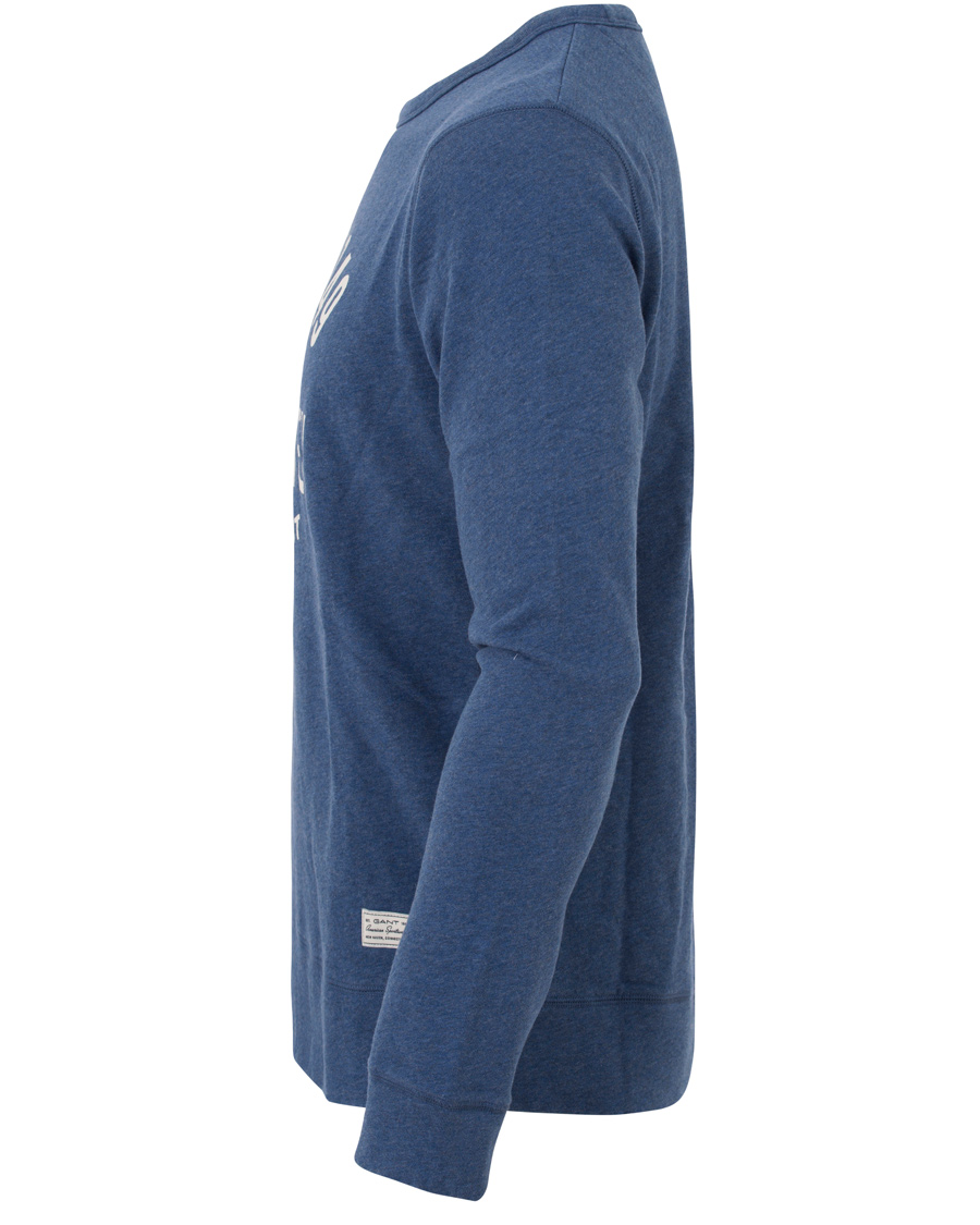 Herre | Trøjer | GANT | New Haven Sweatshirt Blue Melange