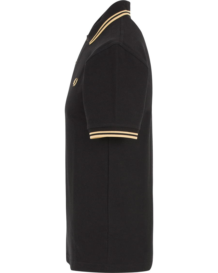 Herre | Polotrøjer | Fred Perry Reissues | Twin Tip Polo Black/Champagne