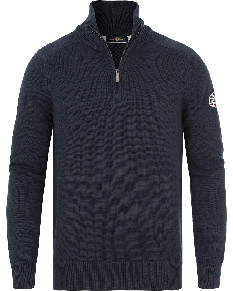 Herre | Trøjer | Henri-Lloyd | Henri Lloyd Branded Danesford Knitted Half Zip Navy