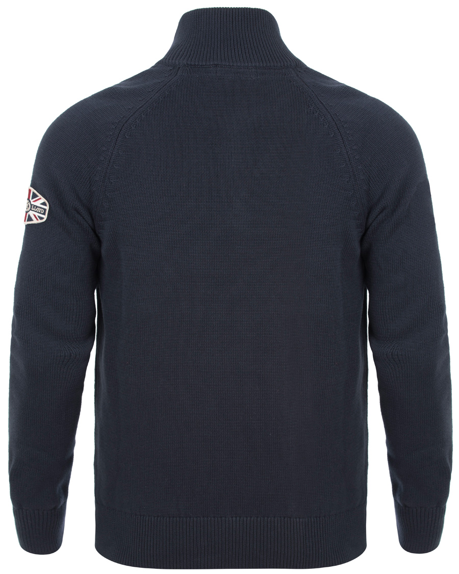 Herre | Trøjer | Henri-Lloyd | Henri Lloyd Branded Danesford Knitted Half Zip Navy