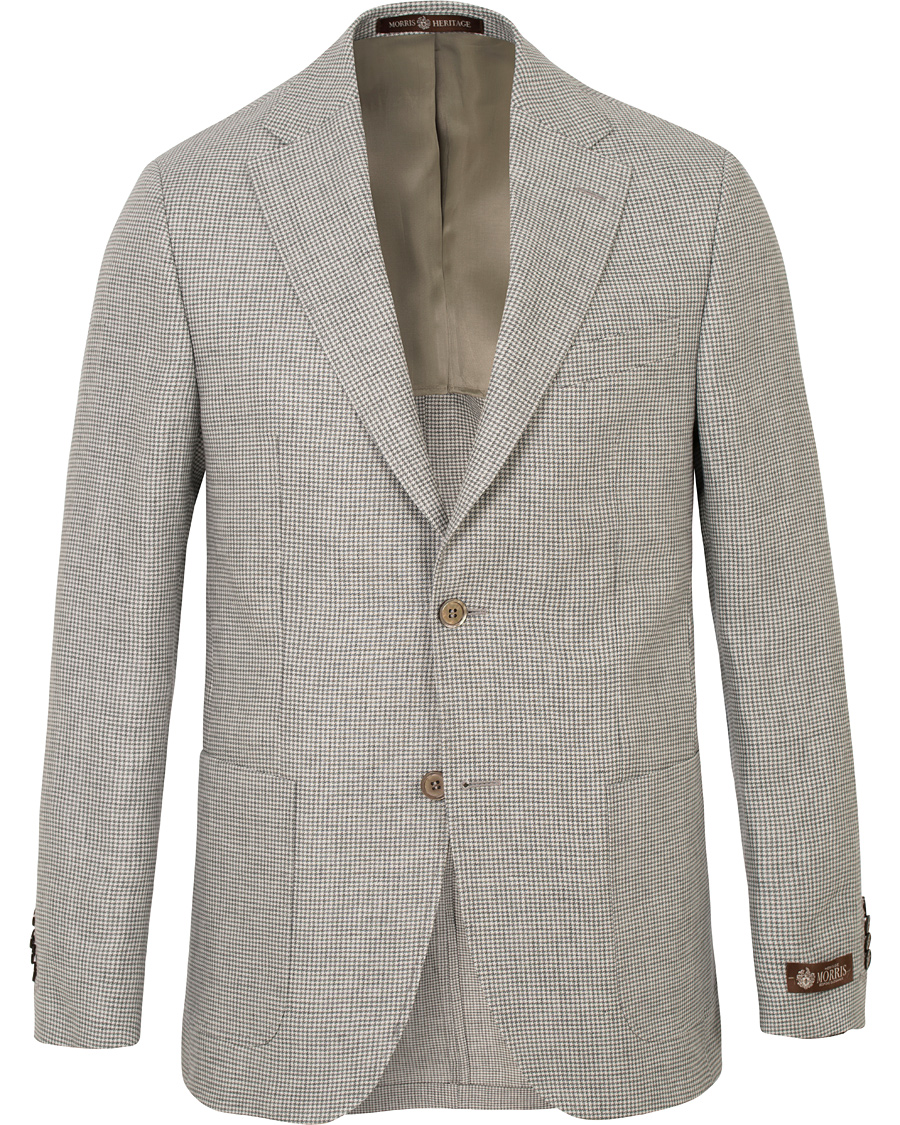 Herre | Blazere & jakker | Morris Heritage | Frank Minicheck Linen Blazer Grey