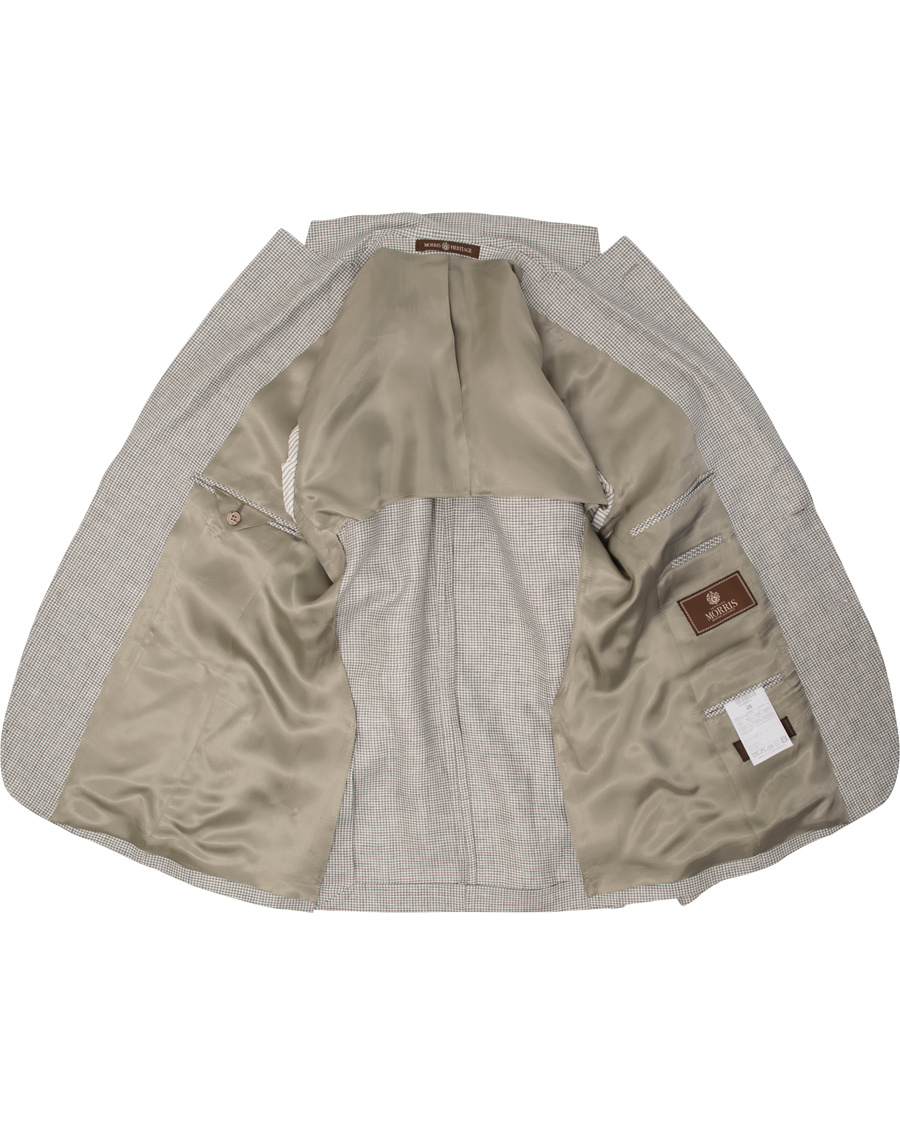 Herre | Blazere & jakker | Morris Heritage | Frank Minicheck Linen Blazer Grey
