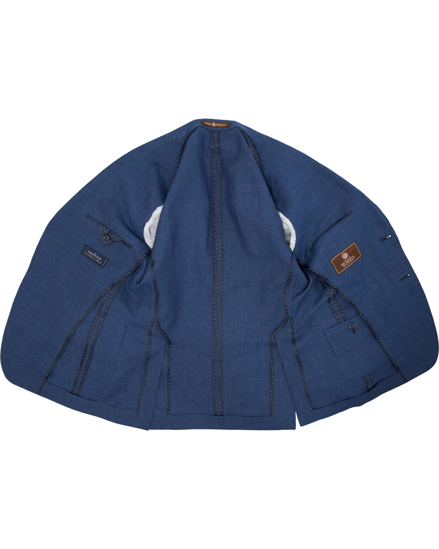 Herre | Blazere & jakker | Morris Heritage | Frank Oxford Linen/Cotton Blazer Navy